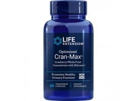 Life Extension Optimized Cran-Max® Cranberry Whole Fruit Concentrate with Ellirose™, 60 vege caps
